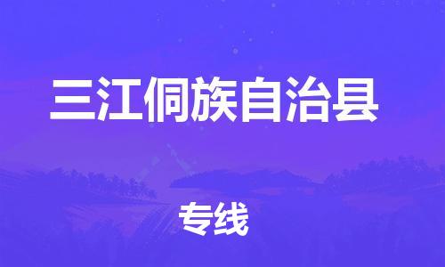 天山路街道到三江侗族自治县物流专线-天山路街道到三江侗族自治县货运放心物流